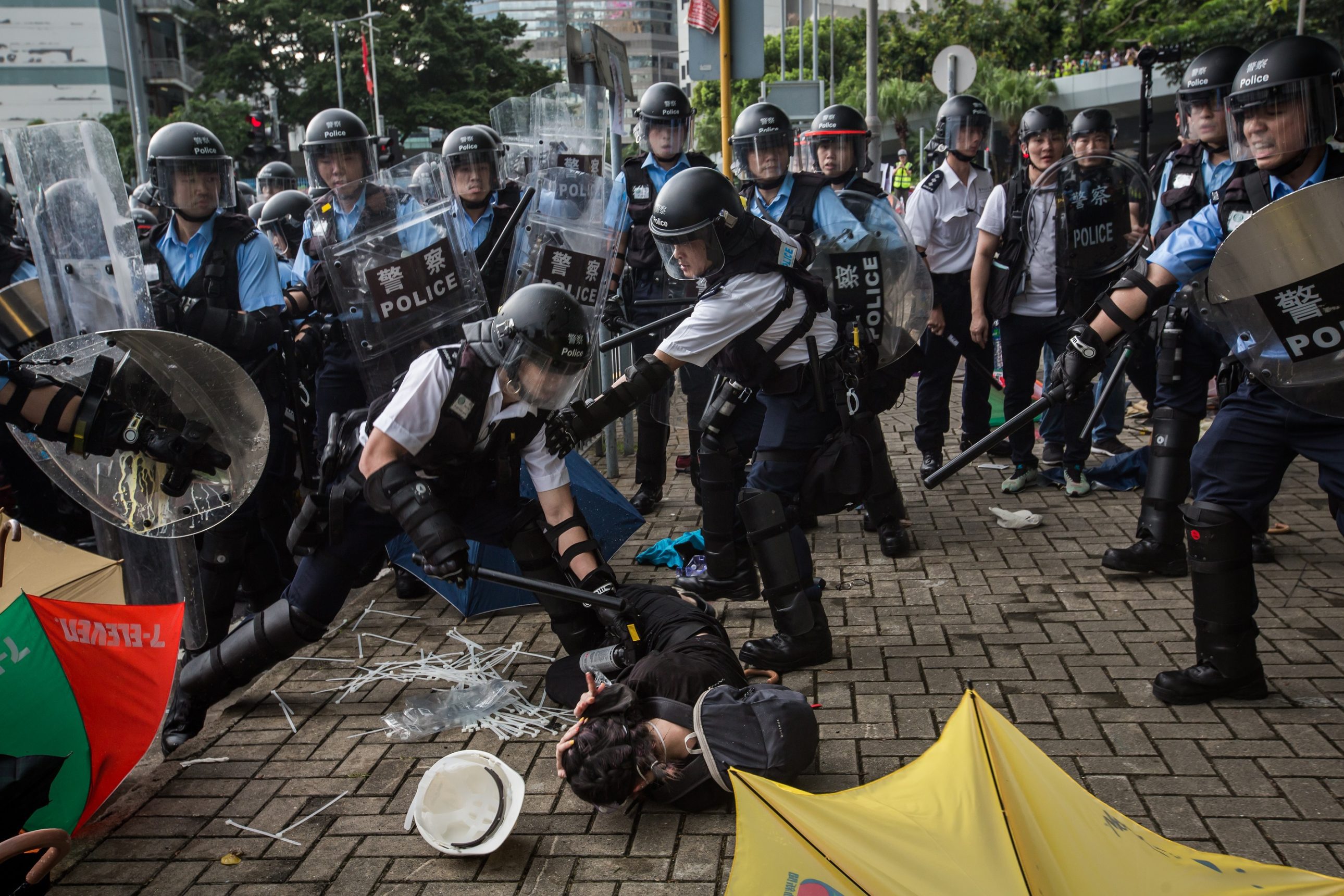 Clashes between police and protesters